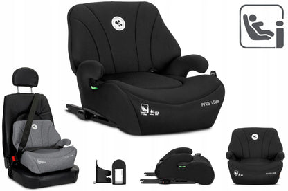 Automobilinė kėdutė-paaukštinimas Lorelli Pyxis, i-Size 125–150 cm, ISOFIX, 2-in-1