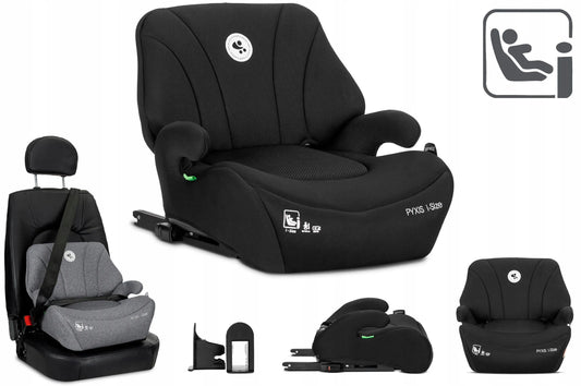 Automobilinė kėdutė-paaukštinimas Lorelli Pyxis, i-Size 125–150 cm, ISOFIX, 2-in-1