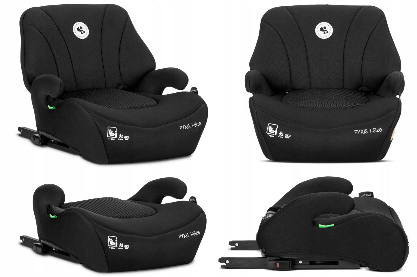 Automobilinė kėdutė-paaukštinimas Lorelli Pyxis, i-Size 125–150 cm, ISOFIX, 2-in-1