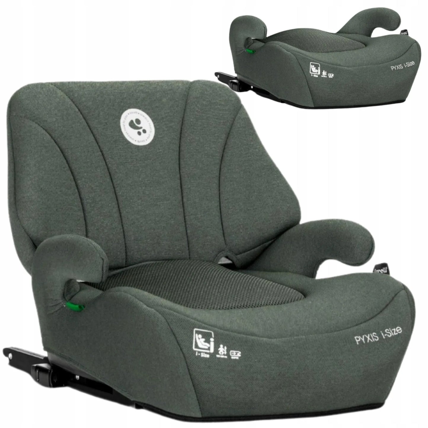 Automobilinė kėdutė-paaukštinimas Lorelli Pyxis, i-Size 125-150 cm, ISOFIX, 2in1
