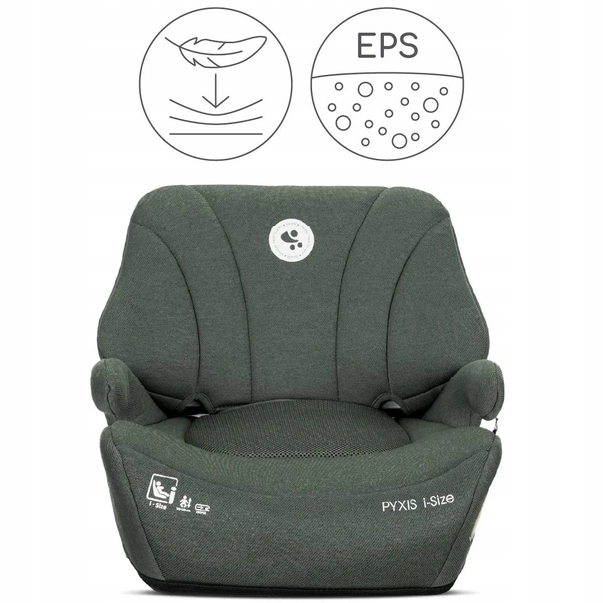 Automobilinė kėdutė-paaukštinimas Lorelli Pyxis, i-Size 125-150 cm, ISOFIX, 2in1