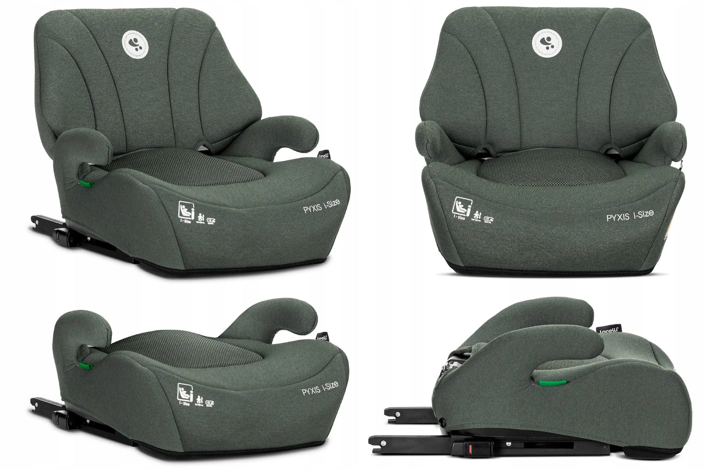 Automobilinė kėdutė-paaukštinimas Lorelli Pyxis, i-Size 125-150 cm, ISOFIX, 2in1