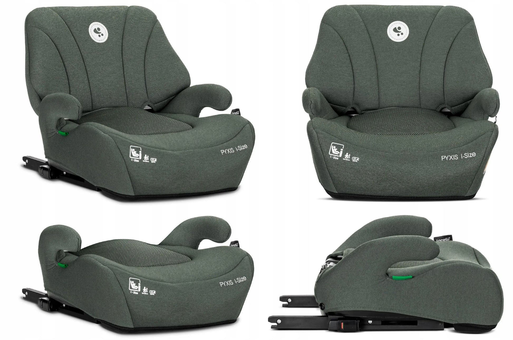 Automobilinė kėdutė-paaukštinimas Lorelli Pyxis, i-Size 125-150 cm, ISOFIX, 2in1