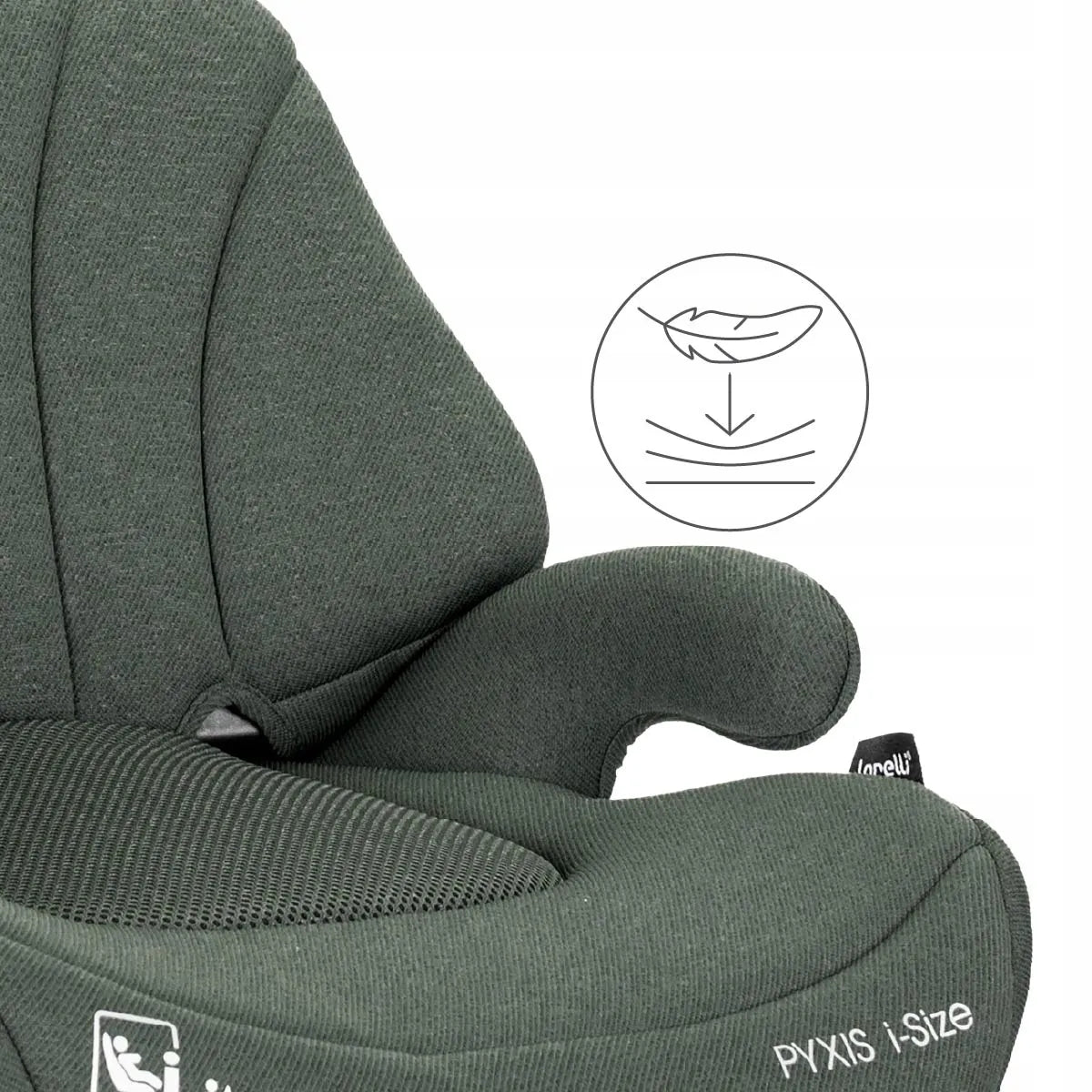 Automobilinė kėdutė-paaukštinimas Lorelli Pyxis, i-Size 125-150 cm, ISOFIX, 2in1
