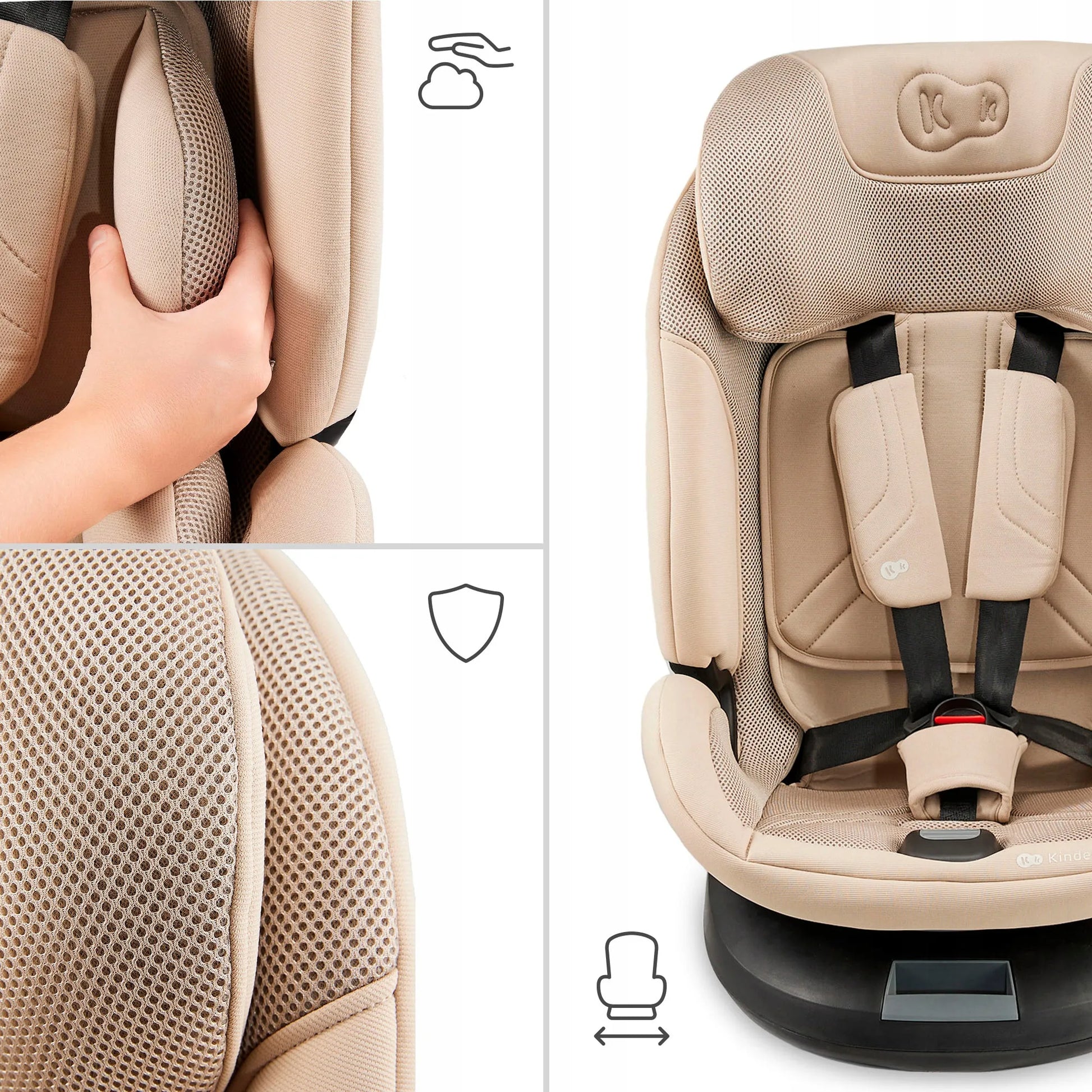 Automobilinė kėdutė su pasukimo funkcija 40-150 cm 0-36 kg ISOFIX Kinderkraft XPEDITION 3