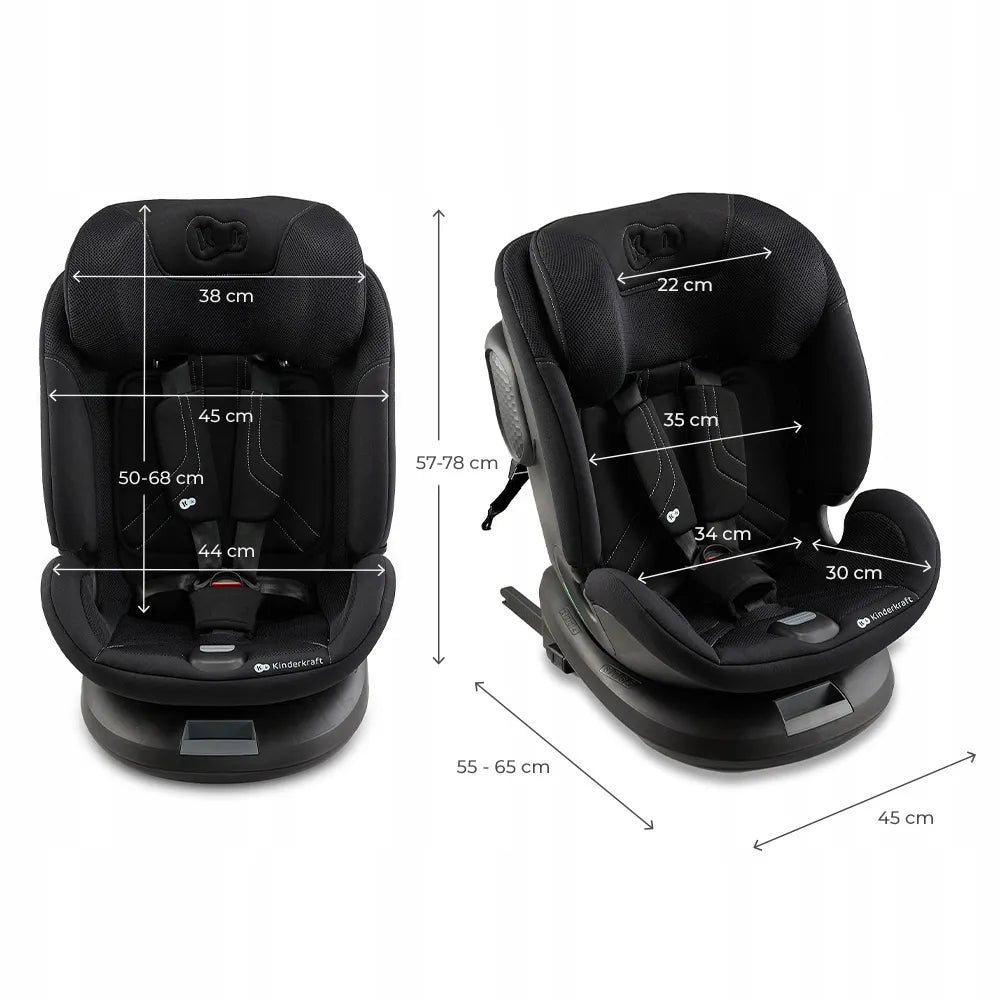 Automobilinė kėdutė su pasukimo funkcija 40-150 cm 0-36 kg ISOFIX Kinderkraft XPEDITION 3