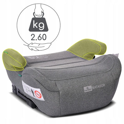 Automobilinė sėdynė-paaukštinimas Lorelli MATADOR ISOFIX i-Size, pilka