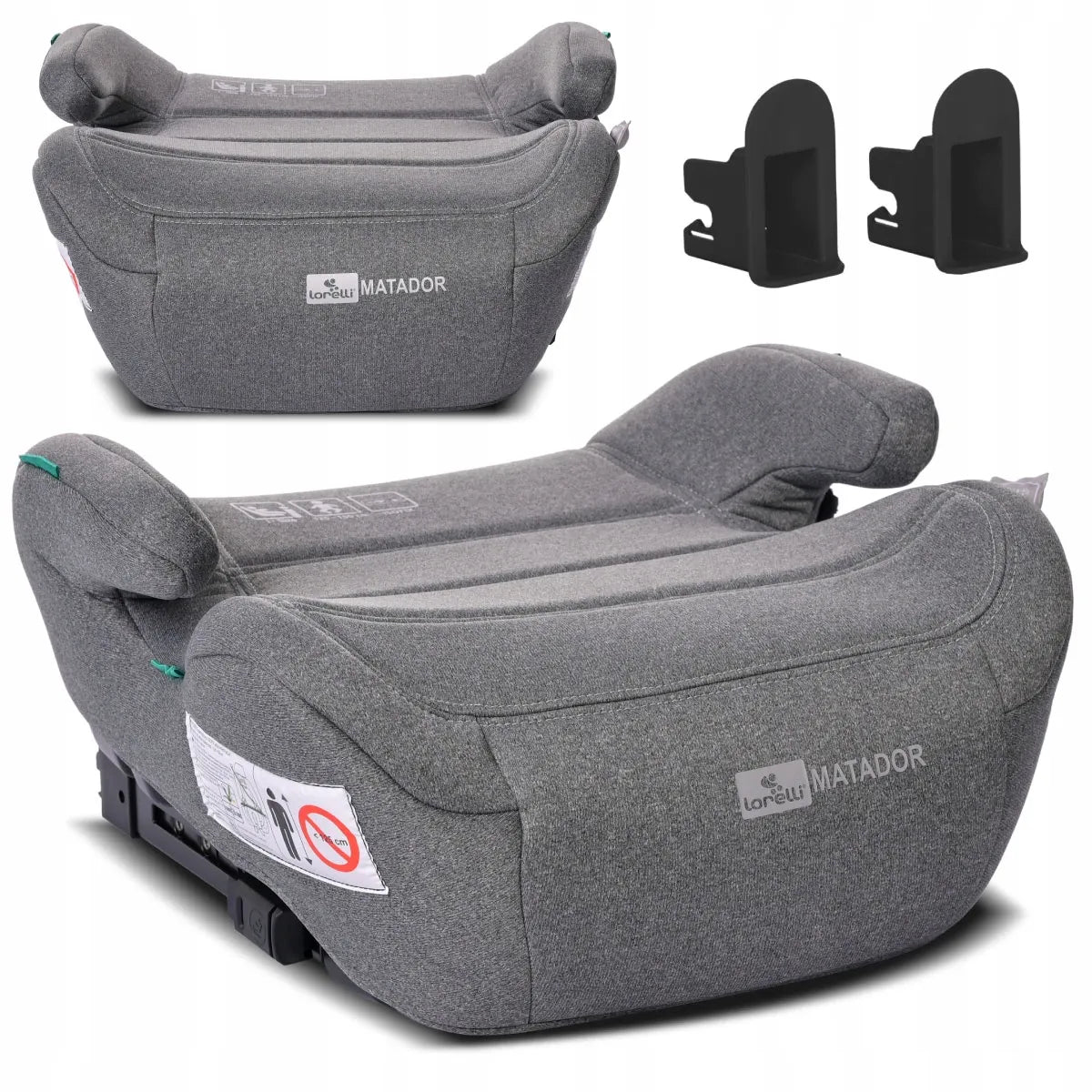 Automobilinė sėdynė-paaukštinimas Lorelli MATADOR ISOFIX i-Size, pilka