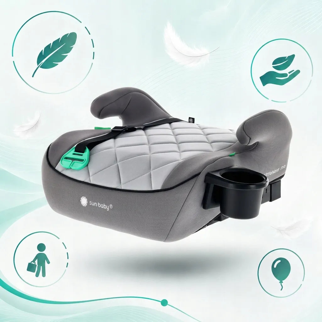Automobilinė sėdynė, pasostė SUN BABY i-Size ISOFIX 125-150 cm