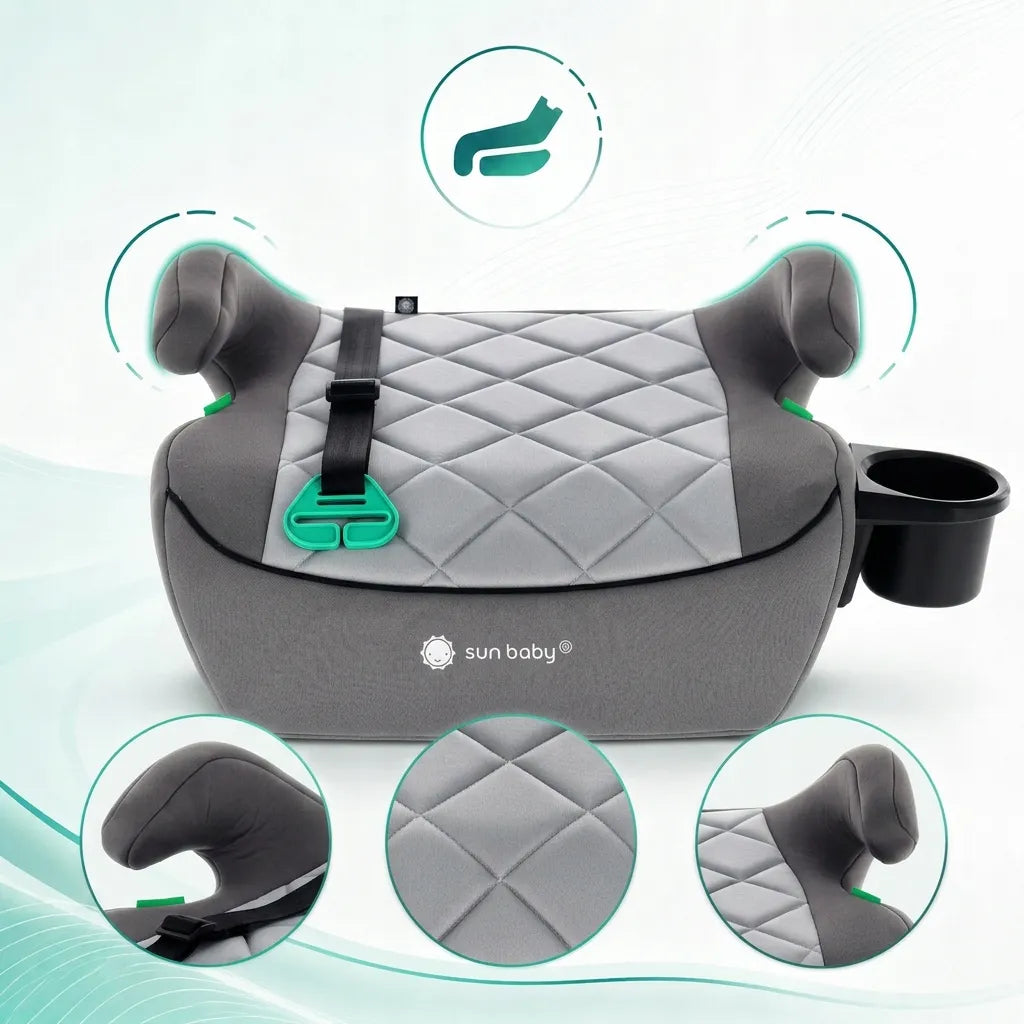 Automobilinė sėdynė, pasostė SUN BABY i-Size ISOFIX 125-150 cm