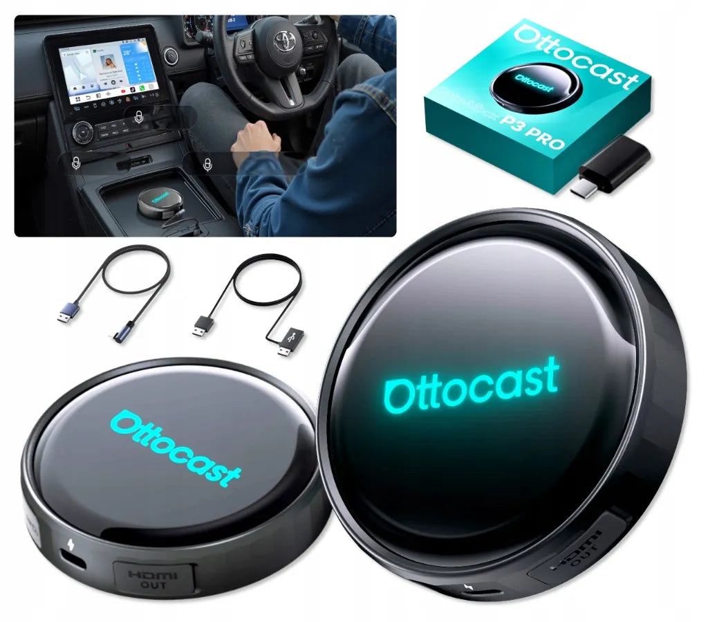 Automobilinis adapteris Ottocast OttoAiBox P3 Pro 8/128GB Android Auto Apple