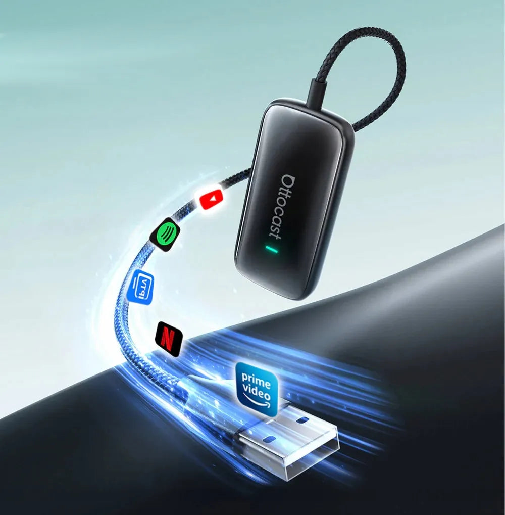 Automobilinis adapteris Ottocast Play2Video Ultra CarPlay Android Auto