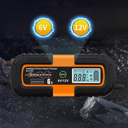 Automobilinis akumuliatorių įkroviklis su remonto funkcija AGM 6V 12V