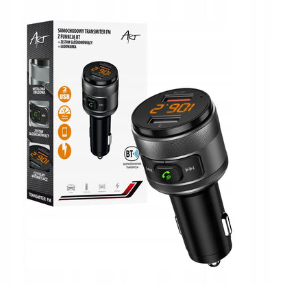 Automobilinis FM MP3 siųstuvas su "Bluetooth", USB, LCD ekranu ART FM-57 QC3.0