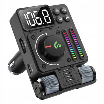Automobilinis FM siųstuvas Bluetooth 5.3 PD 30W kroviklis