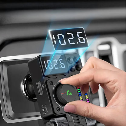 Automobilinis FM siųstuvas Bluetooth 5.3 PD 30W kroviklis