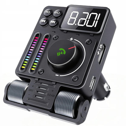 Automobilinis FM siųstuvas Bluetooth 5.3 PD 30W kroviklis