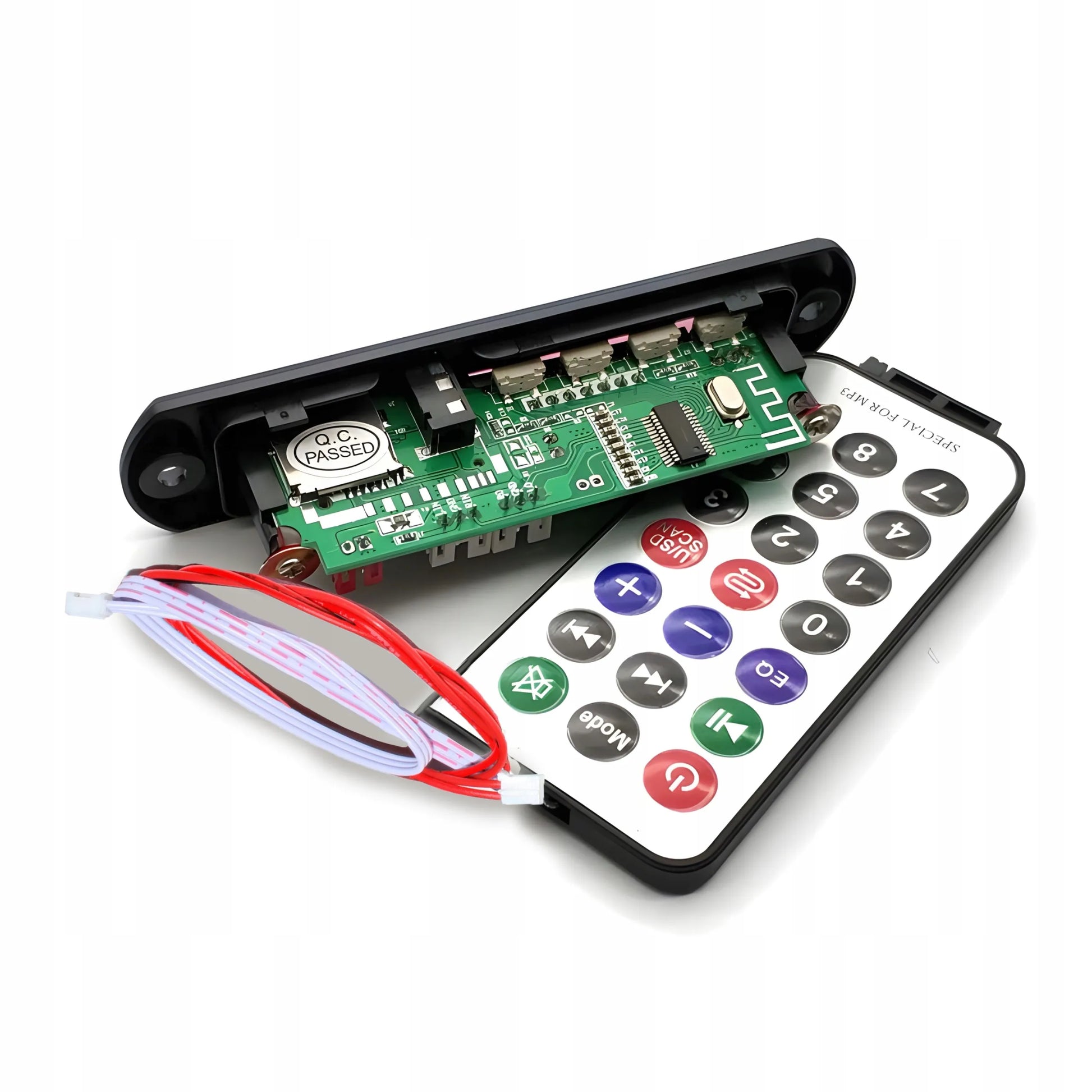 Automobilinis FM siųstuvas Bluetooth modulis MP3 grotuvas AUX USB su nuotolinio valdymo pulteliu