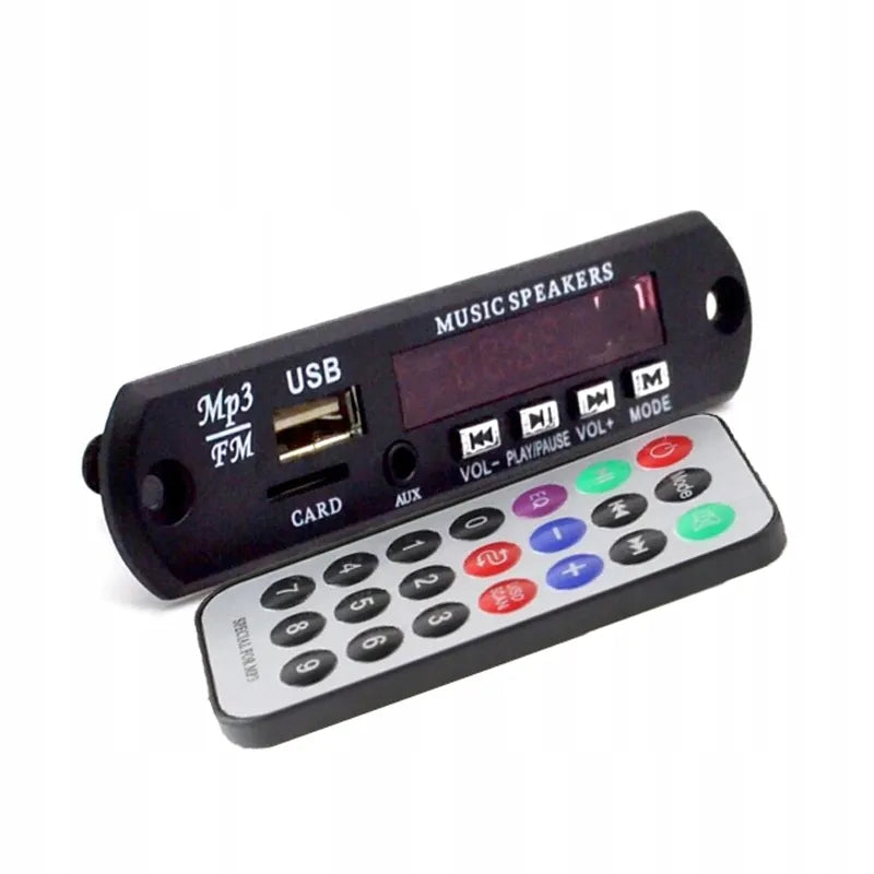 Automobilinis FM siųstuvas Bluetooth modulis MP3 grotuvas AUX USB su nuotolinio valdymo pulteliu