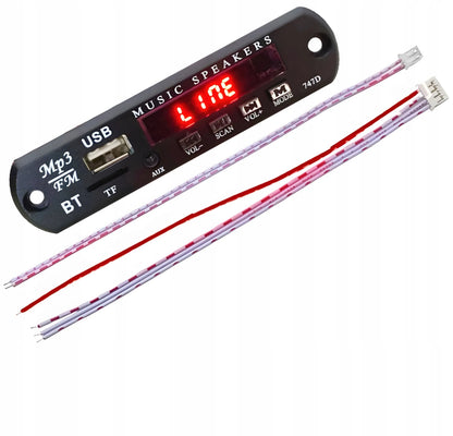 Automobilinis FM siųstuvas Bluetooth modulis MP3 grotuvas AUX USB su nuotolinio valdymo pulteliu