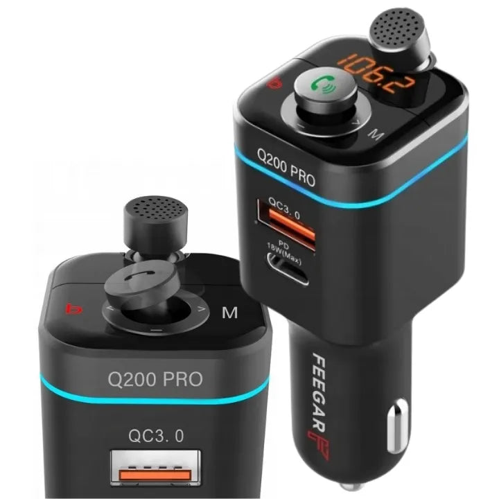 Automobilinis FM siųstuvas Feegar Q200 Pro