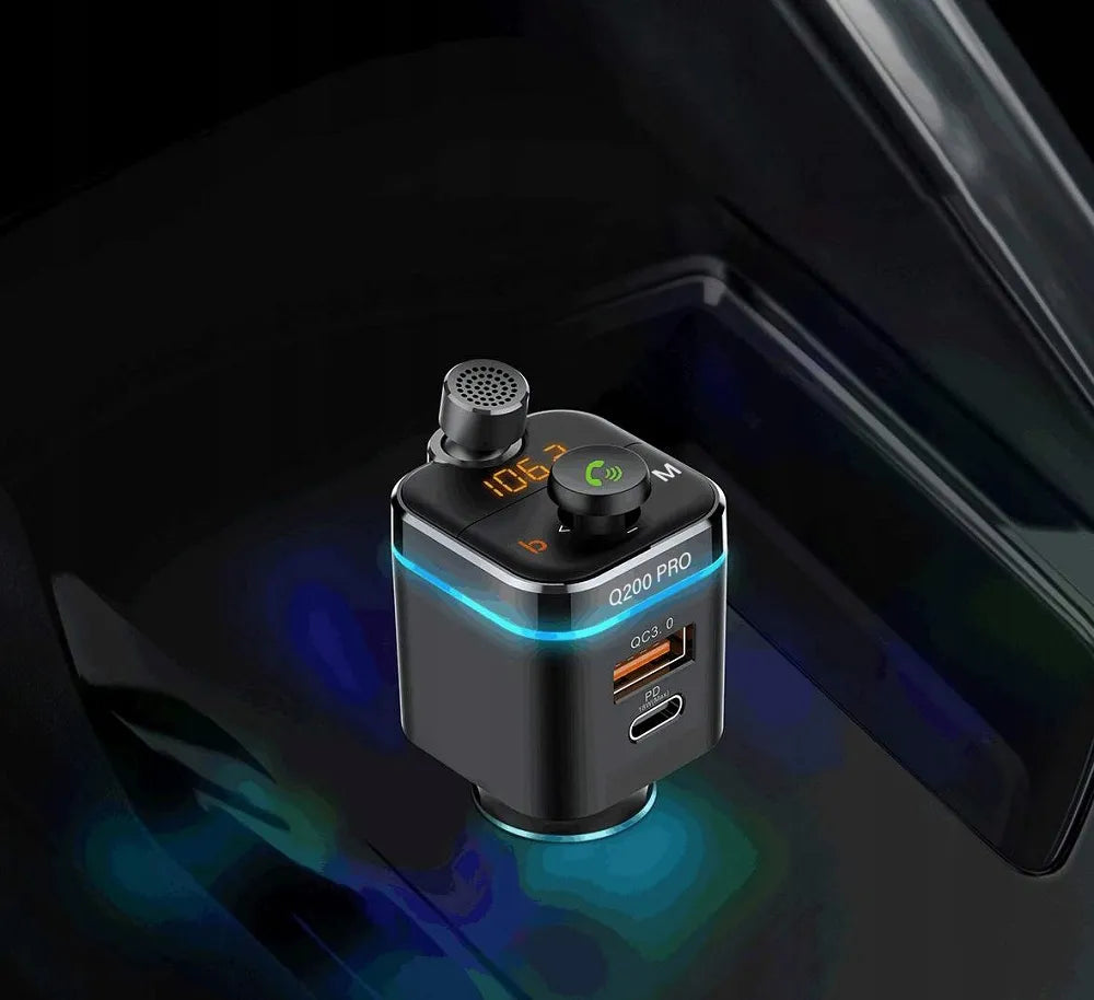 Automobilinis FM siųstuvas Feegar Q200 Pro
