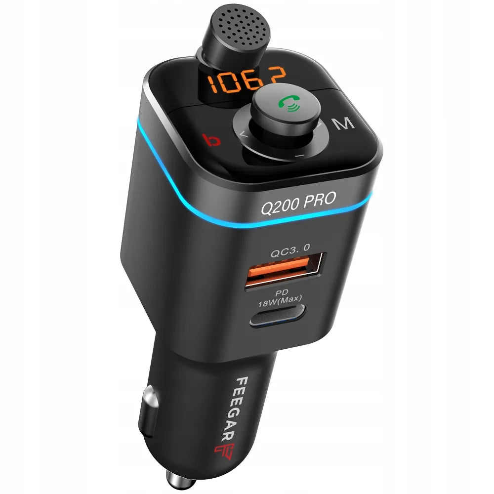 Automobilinis FM siųstuvas Feegar Q200 Pro