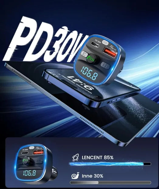 Automobilinis FM siųstuvas Lencent T25M
