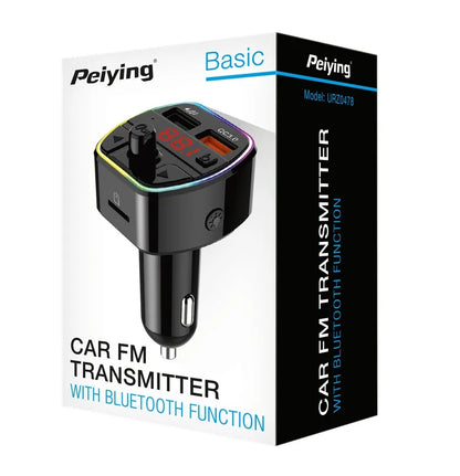 Automobilinis FM siųstuvas su „Bluetooth“ funkcija URZ0478 PEIYING