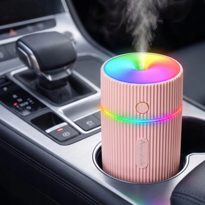 Automobilinis kvapų difuzorius, drėkintuvas, USB, eteriniai aliejai, LED