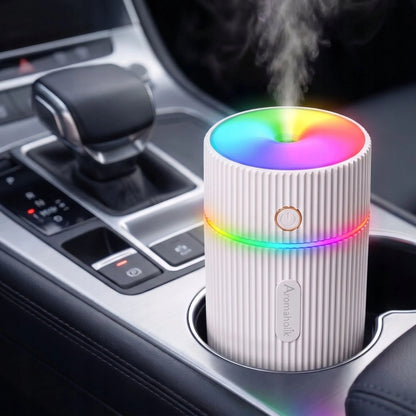 Automobilinis kvapų difuzorius ir oro drėkintuvas su USB bei RGB LED apšvietimu