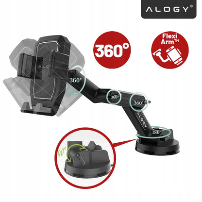 Automobilinis laikiklis Alogy telefonui 7.2" TIR sunkvežimiui, autobusui, ekskavatoriui su tvirta fiksacija
