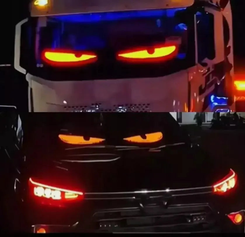 Automobilinis lankstus LED ekranas „Diabelskie oczy“, 120 × 595 mm, sunkvežimiui