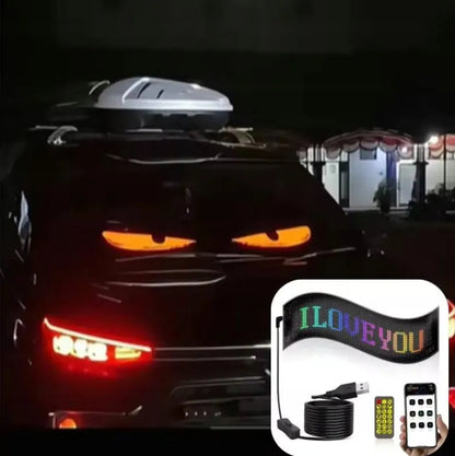 Automobilinis lankstus LED ekranas „Diabelskie oczy“, 120 × 595 mm, sunkvežimiui