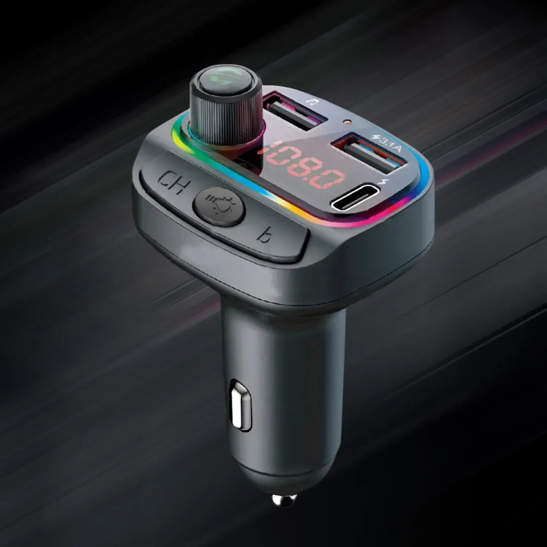 Automobilinis MP3 grotuvas „Bluetooth“ su greituoju USB įkrovikliu