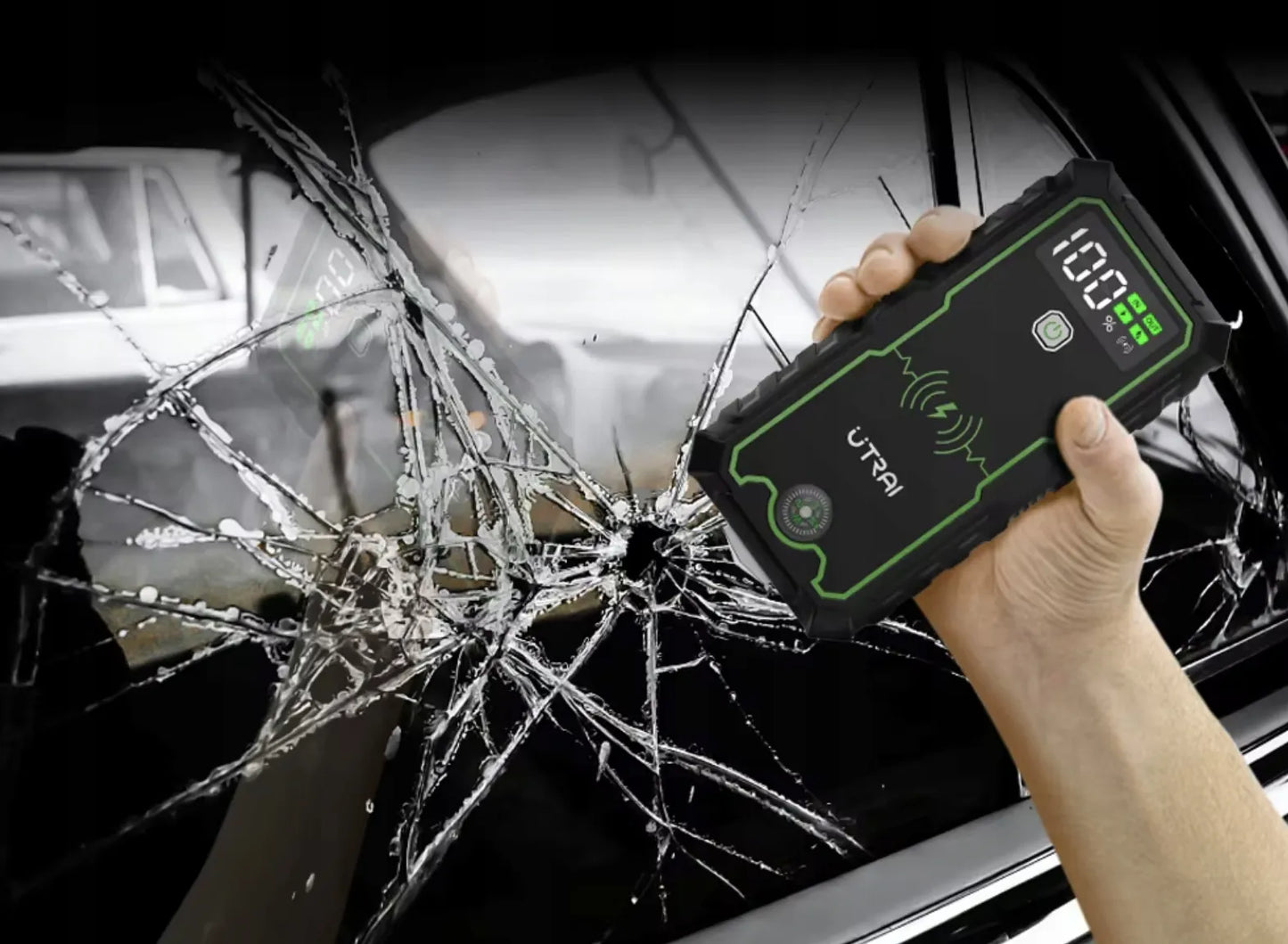 Automobilinis paleidiklis Utrai Jstar One Pro 2500A 12V su išorine baterija