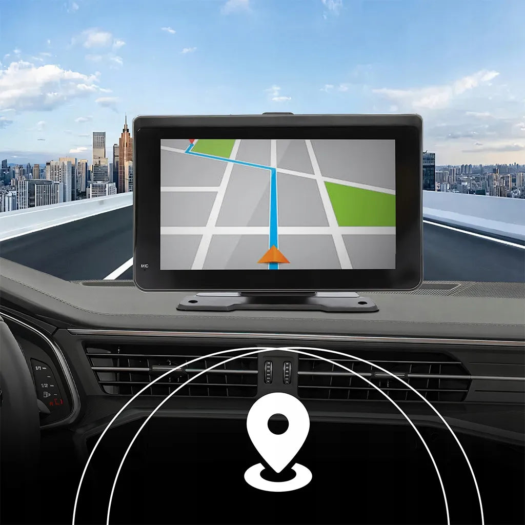 Automobilinis radijas 7 colių Android Apple CarPlay atbulinės eigos kamera multimedija