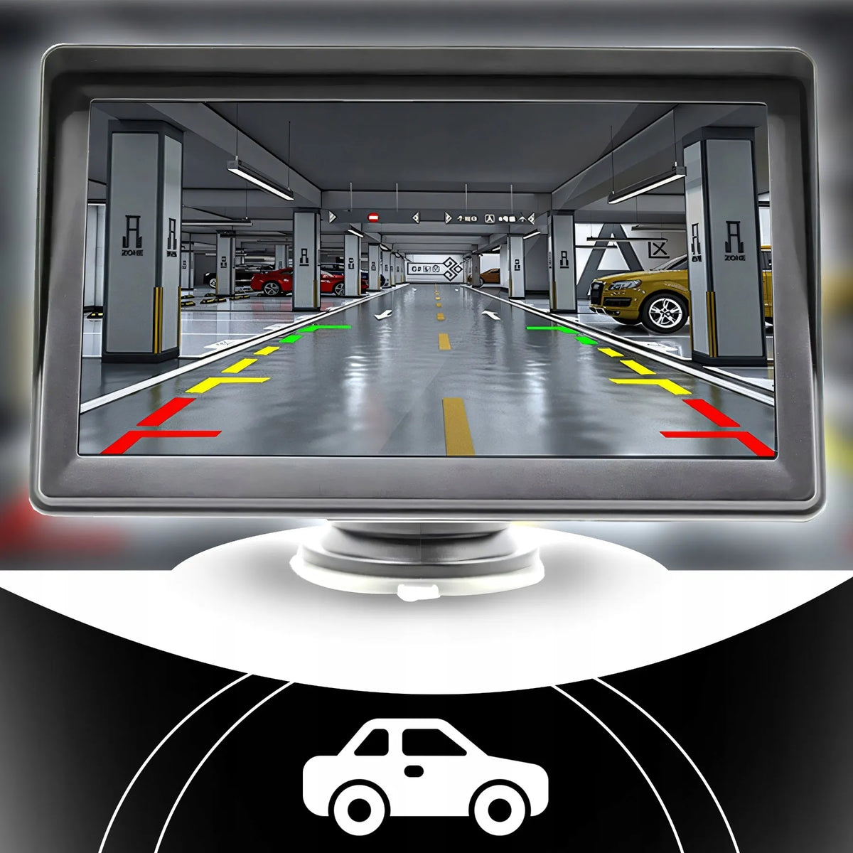Automobilinis radijas 7 colių Android Apple CarPlay atbulinės eigos kamera multimedija