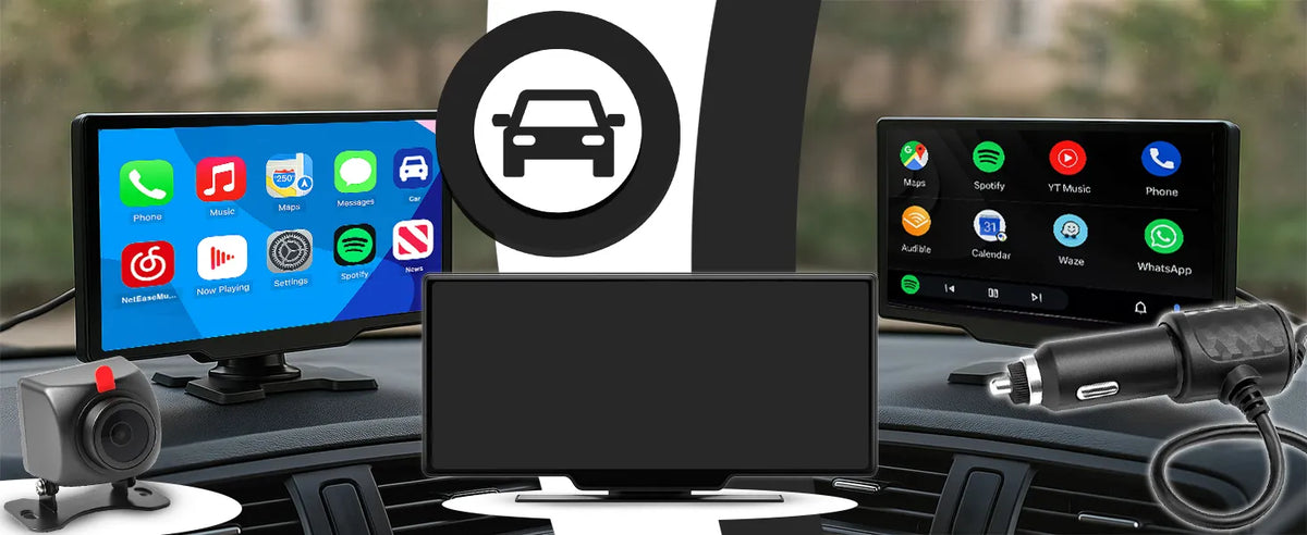 Automobilinis radijas RETOO ER1078, 10.26 colių ekranas, Android Auto, Apple CarPlay