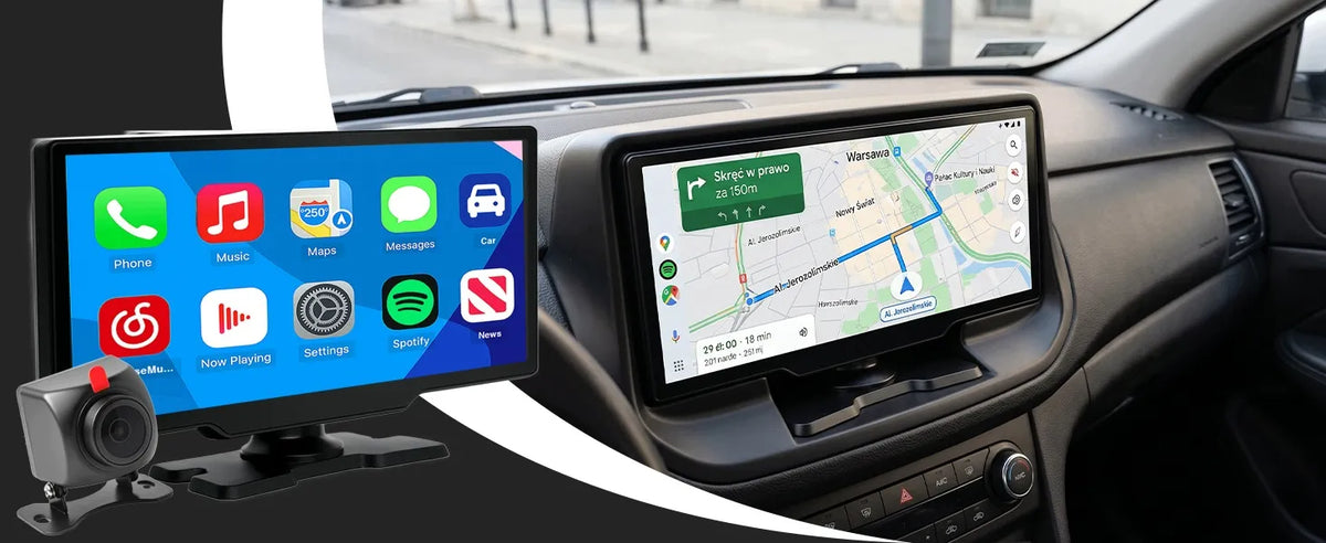 Automobilinis radijas RETOO ER1078, 10.26 colių ekranas, Android Auto, Apple CarPlay