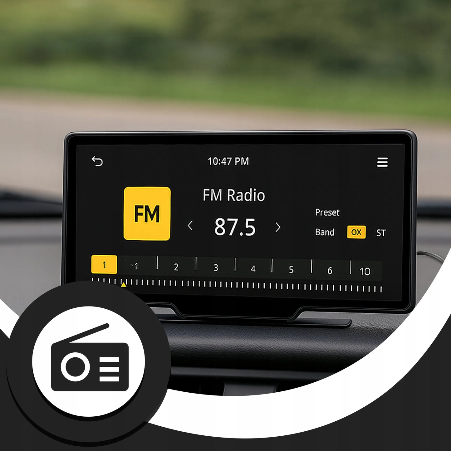Automobilinis radijas RETOO ER1078, 10.26 colių ekranas, Android Auto, Apple CarPlay