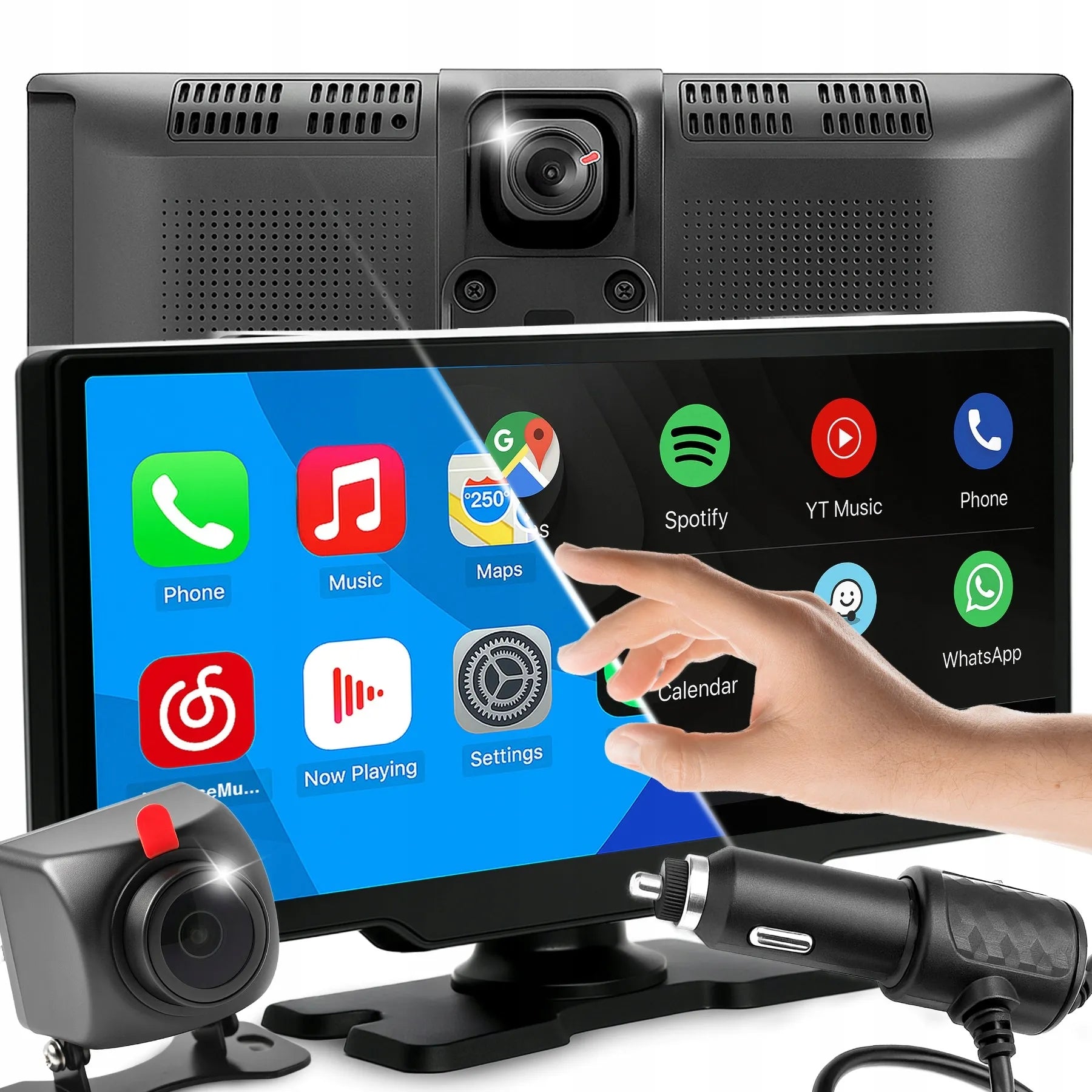 Automobilinis radijas RETOO ER1078, 10.26 colių ekranas, Android Auto, Apple CarPlay