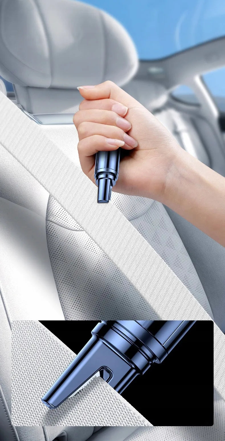 Automobilinis saugos plaktukas langams daužyti ir saugos diržams pjauti - raktų pakabukas