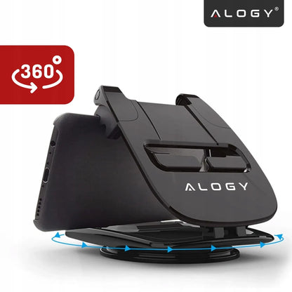 Automobilinis telefono laikiklis Alogy DriveMount™ - ant prietaisų skydelio, sukamasis 360°