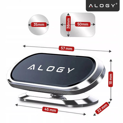 Automobilinis telefono laikiklis ant prietaisų skydelio Alogy stiprus magnetinis laikiklis