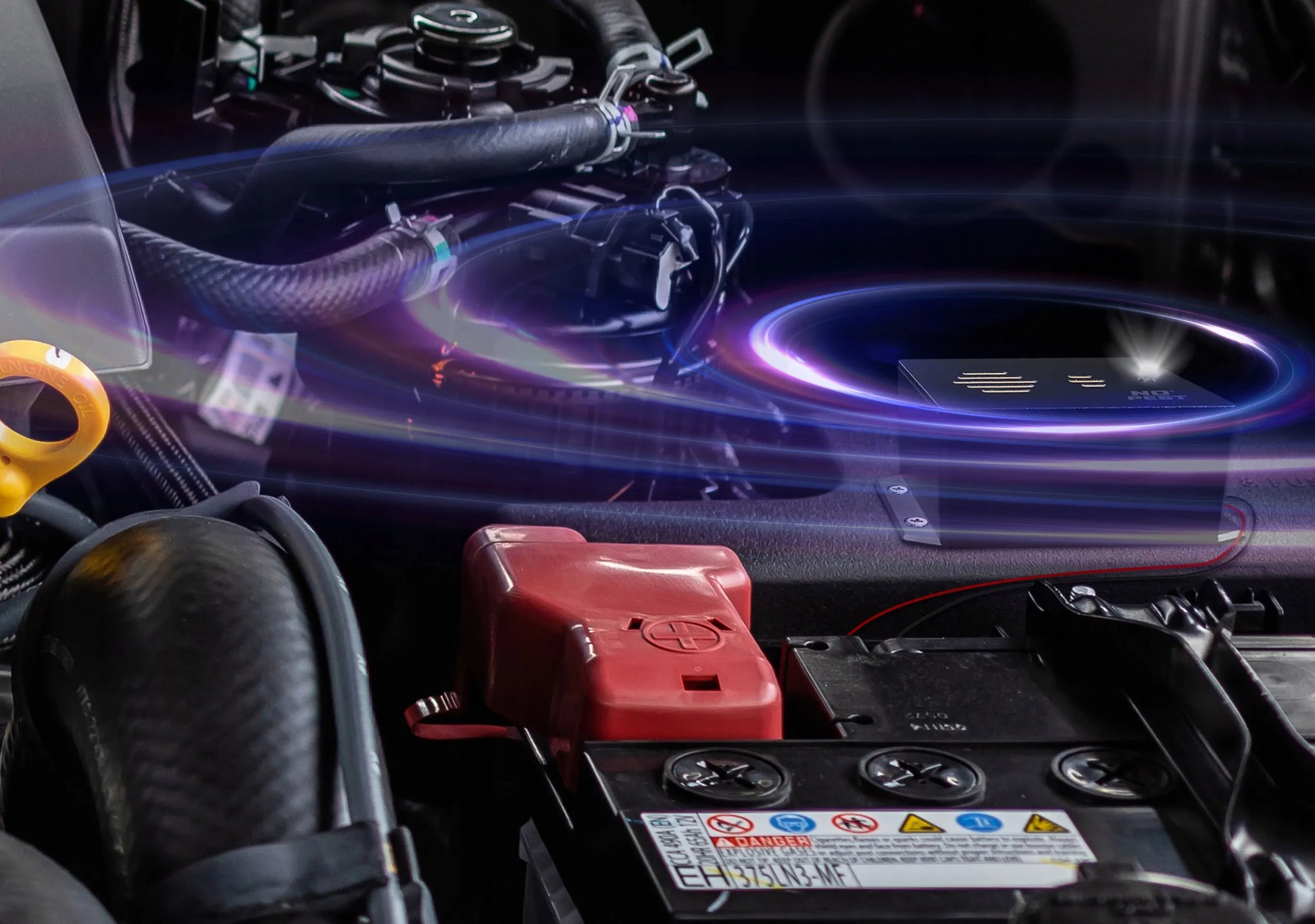 Automobilinis ultragarsinis graužikų, kiaunių ir žiurkių atbaidiklis Car Guard No Pest