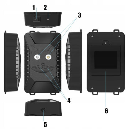 Automobilinis ultragarsinis kiaunių ir graužikų atbaidytuvas, 5–12 V