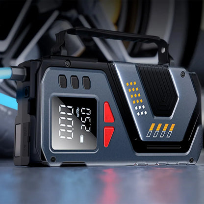 Automobilinis užvedimo įrenginys Booster Jump Starter 8000mAh Powerbank Kompresorius LED