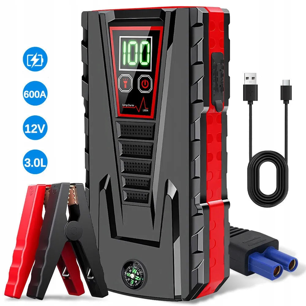 Automobilinis užvedimo įrenginys „Jump Starter“ 99800mAh, 12V 600A power bankas