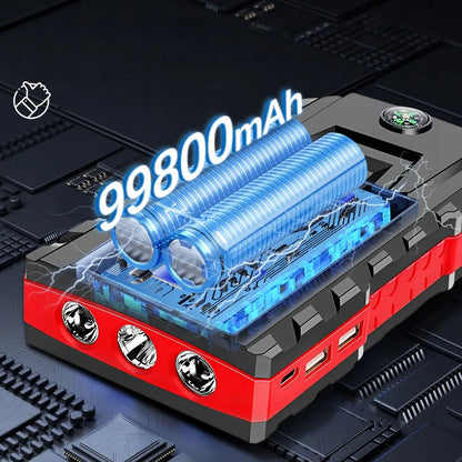 Automobilinis užvedimo įrenginys „Jump Starter“ 99800mAh, 12V 600A power bankas